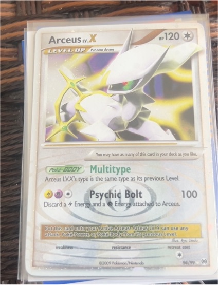 2009 Pokémon Platinum #96 Arceus LV.X — front