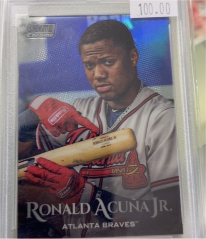 2022 Topps Stadium Club Chrome #108 Ronald Acuna Jr. — front
