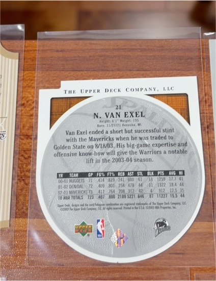 1999-00 Upper Deck #51 Nick Van Exel — front