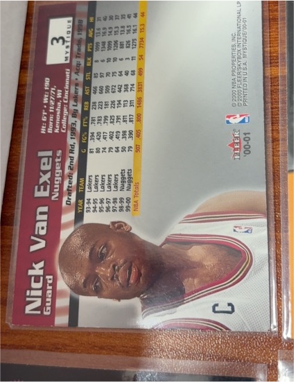 1999 Fleer #44 Nick Van Exel — front