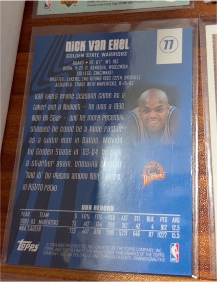 2002-03 Topps #77 Nick Van Exel — front