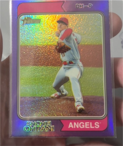 2023 Topps Heritage #20 Shohei Ohtani — front