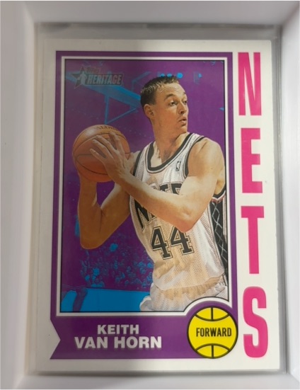 2001-02 Topps Heritage #13 Keith Van Horn — front