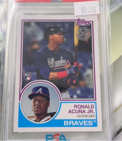 2018 Topps Update #83-13 Ronald Acuña Jr. — front
