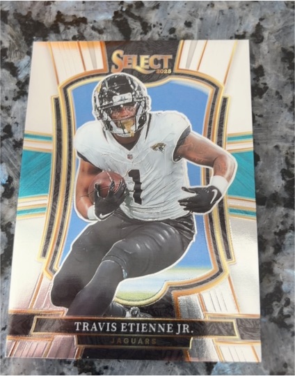 2025 Panini Select Premier Level #130 Travis Etienne Jr. — front