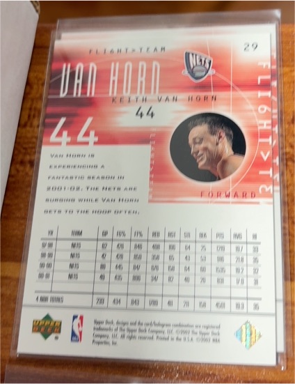 2001-02 Upper Deck Flight Team #29 Keith Van Horn — front