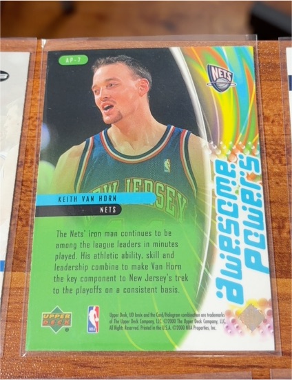 2000 Upper Deck Awesome Powers #AP-7 Keith Van Horn — front
