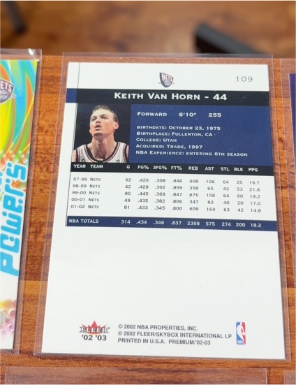 2002-03 Fleer #109 Keith Van Horn — front