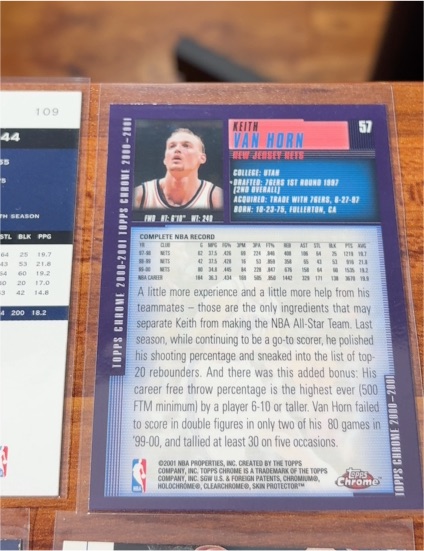 2001-02 Topps Chrome #57 Keith Van Horn — front