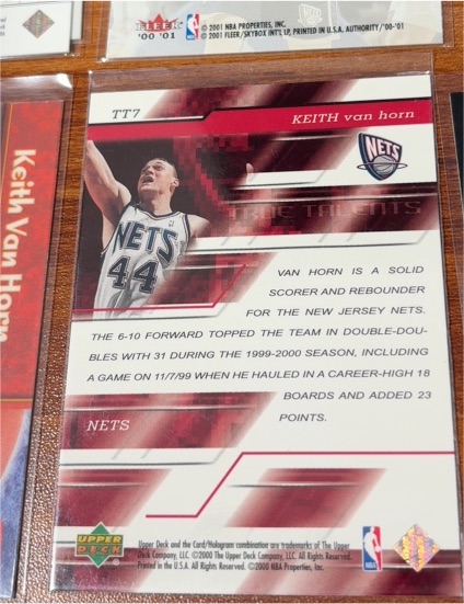 2001 Upper Deck Flight Team #TT7 Keith Van Horn — front