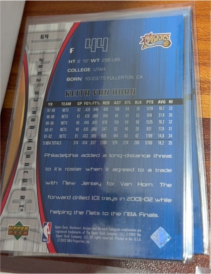 2002 Upper Deck #64 Keith Van Horn — front