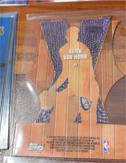 1999 Topps Stadium Club 3X3/5B Keith Van Horn — front