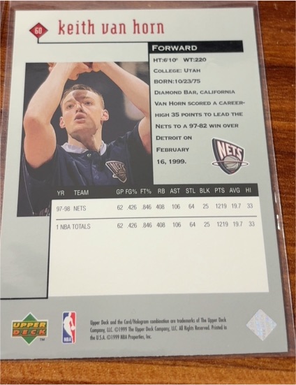 1997-98 Upper Deck Collector's Choice #290 Keith Van Horn — front