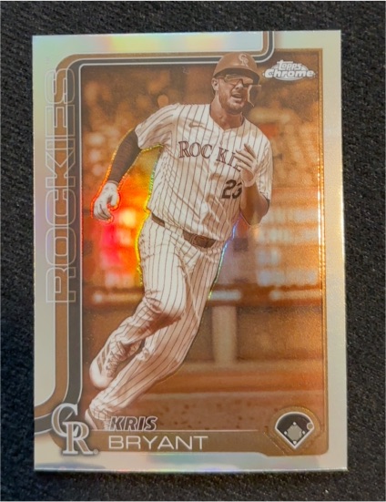 2025 Topps Chrome #248 Kris Bryant Sepia Refractor Colorado Rockies — front
