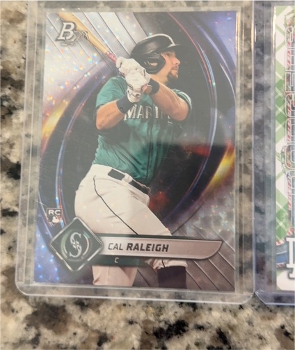 2022 Bowman Platinum #83 Cal Raleigh — front