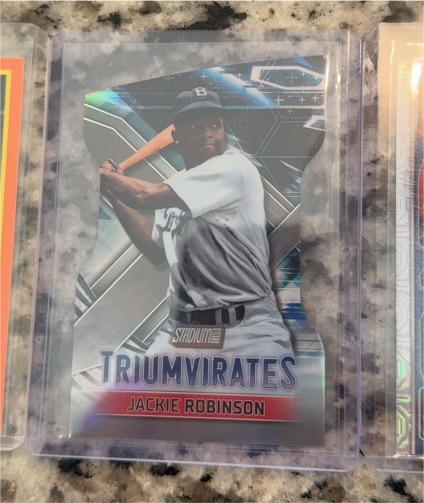 2023 Topps Stadium Club #T-28 Jackie Robinson Triumvirates — front