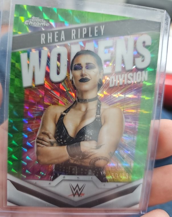 2025 Topps Chrome WWE Women's Division #WD-RHE Rhea Ripley — front