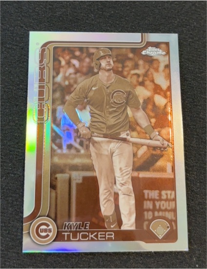 2025 Topps Chrome #103 Kyle Tucker Sepia Refractor Chicago Cubs — front