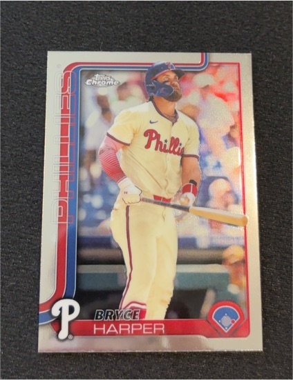 2025 Topps Chrome #150 Bryce Harper — front