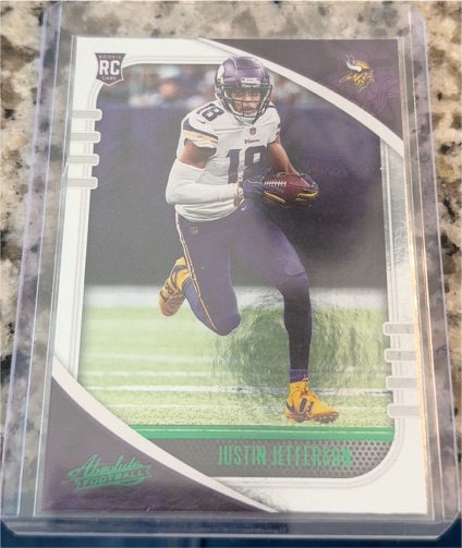 2020 Panini Absolute #168 Justin Jefferson Rookie Minnesota Vikings — front