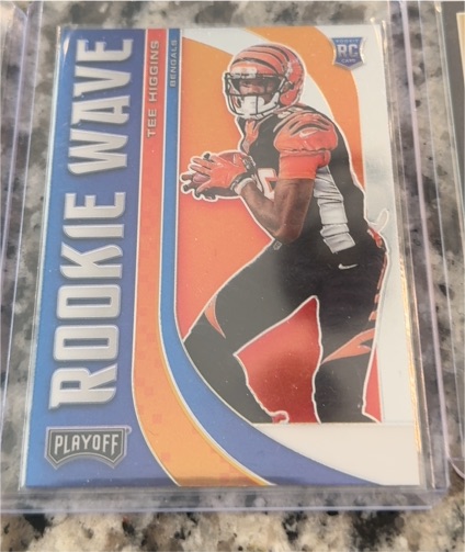 2020 Panini Playoff #RW-13 Tee Higgins Rookie Wave — front