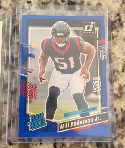2023 Donruss Rated Rookie #342 Will Anderson Jr. — front