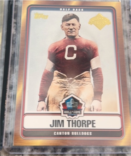 2006 Topps #HOFT-JT Jim Thorpe Hall of Fame Tribute — front