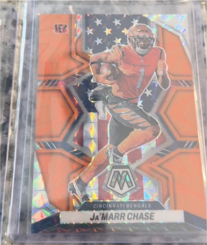 2022 Panini Mosaic #263 Ja'Marr Chase National Pride — front