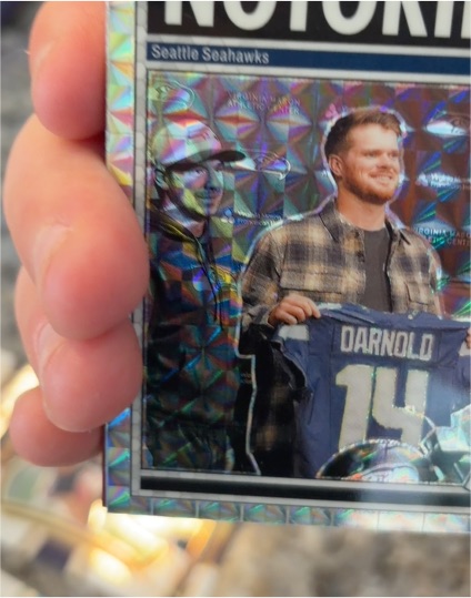 2025 Panini Mosaic Notoriety #9 Sam Darnold — front