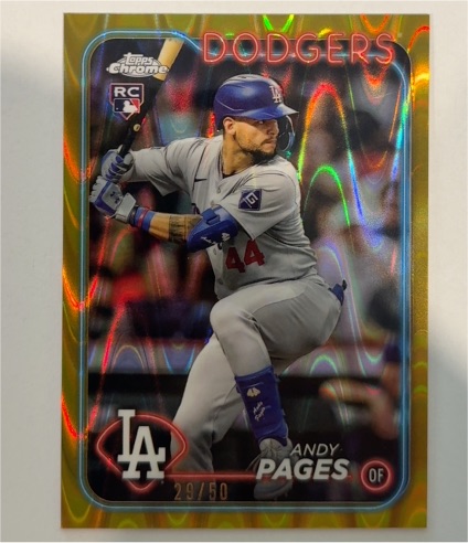 2024 Topps Chrome Update #15 Andy Pages — front