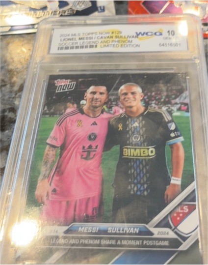2024 Topps Now MLS #129 Lionel Messi / Cavan Sullivan — front