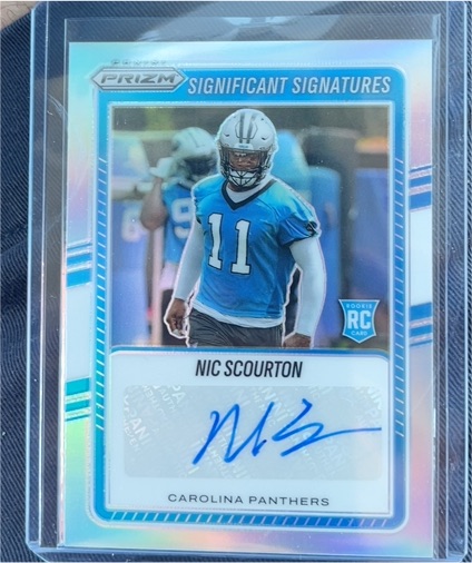 2025 Panini Prizm Significant Signatures #SSI-NSN Nic Scourton — front