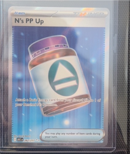 2023 Pokémon Ascended Heroes #262 N's PP Up — front