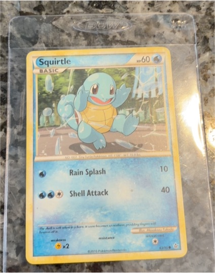 2010 Pokémon HGSS Unleashed #63 Squirtle — front
