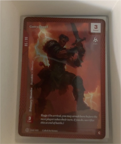 Call of the Stones Gutty Grawl #85/99 — front