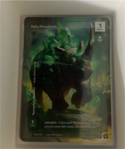 2025 Call of the Stones #228 Baby Stonehorn — front