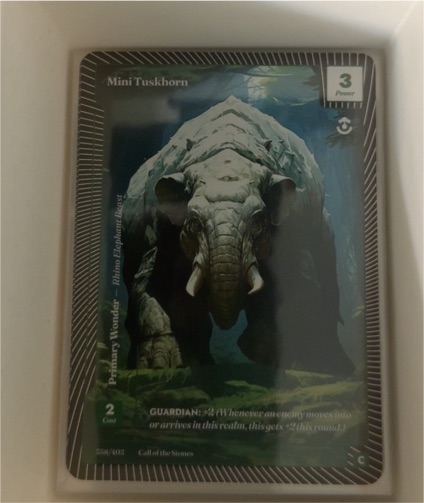 2025 Wonders of the First Existence #508 Mini Tuskhorn — front
