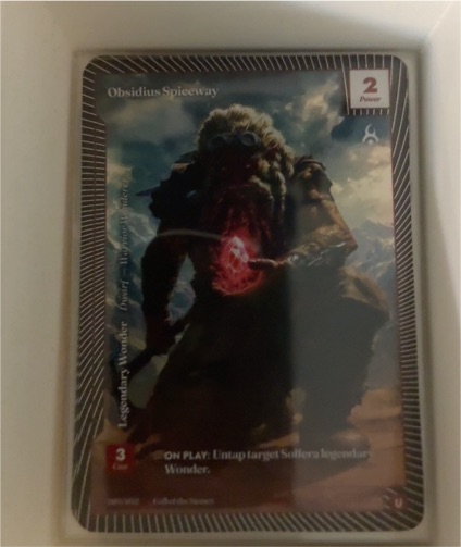 Wonders of the First Formless Foil Uncommon Obsidius Spiceway 280/402 — front