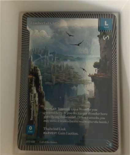 2025 Wonders of the First Call of the Stones #333 Featherfall Cliffs — front