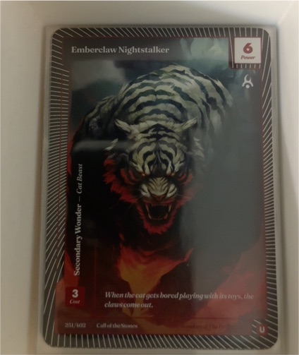 2025 Wonders of the First #251 Emberclaw Nightstalker — front