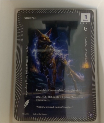 Call of the Stones ANA-T6 Anubrak — front