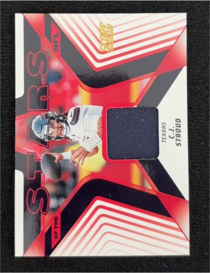 2025 Panini Score #SNJ-CSD C.J. Stroud Stars of the NFL Jersey Patch — front