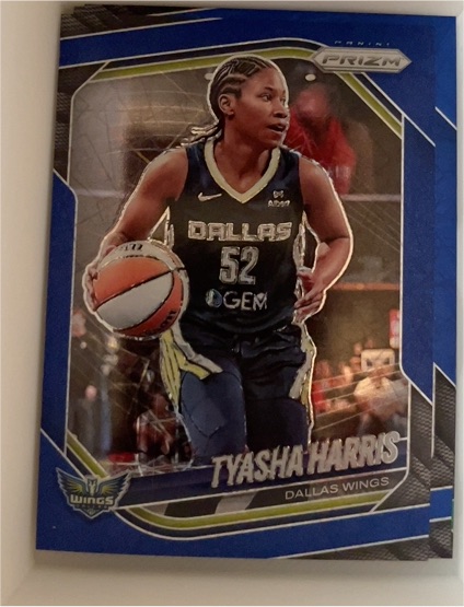 2025 Panini Prizm WNBA #130 Tyasha Harris Blue Velocity — front