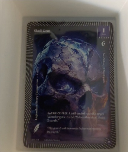 2025 Call of the Stones #I Skull Gem — front