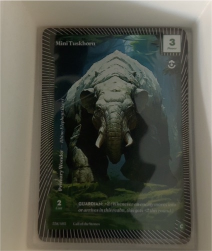 2025 Wonders of the First #3 Mini Tuskhorn — front