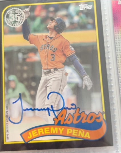 2024 Topps Series 2 1989 Auto #89BA-JP Jeremy Peña — front
