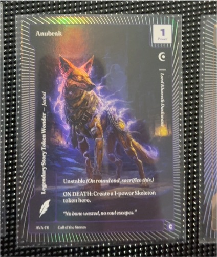 2025 Wonders of the First #AVA-16 Anubrak — front