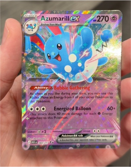 2021 Pokémon TCG Ascended Heroes #084 Azumarill ex — front