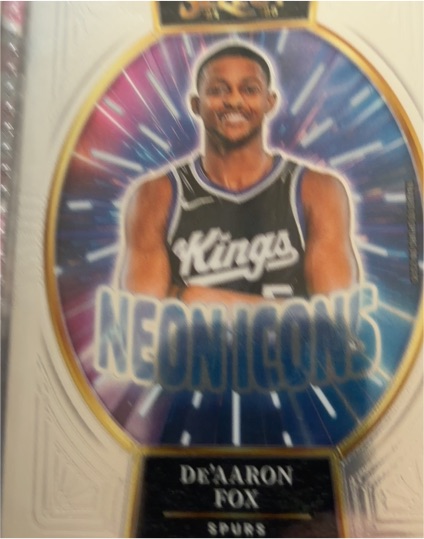 2024-25 Panini Select #22 De'Aaron Fox Neon Icons — front