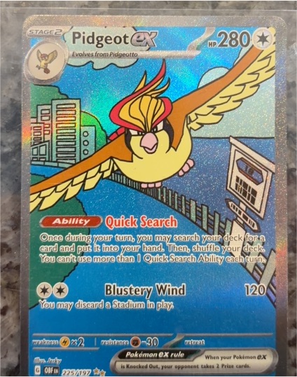 2023 Pokémon TCG Scarlet & Violet SV03 #225/197 Pidgeot ex — front